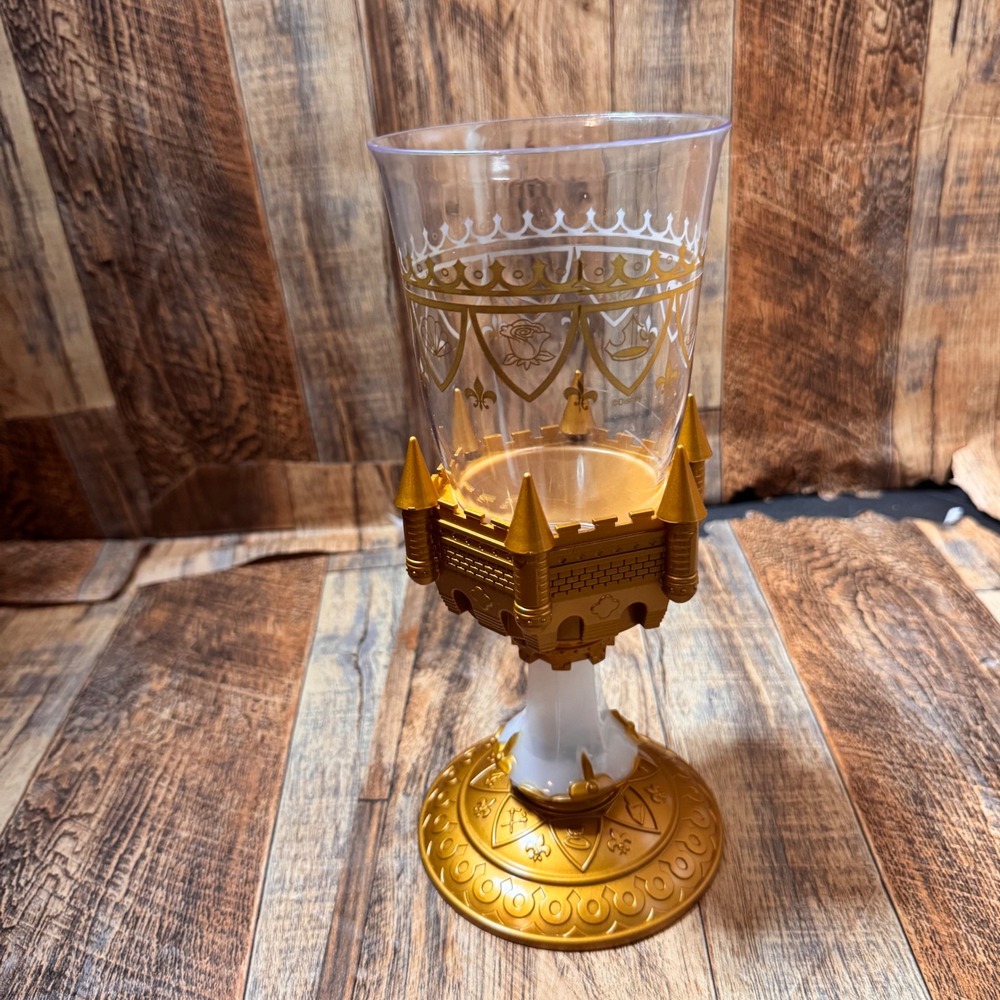 Disney Parks Beauty and the Beast Light Up Goblet Cup Castle